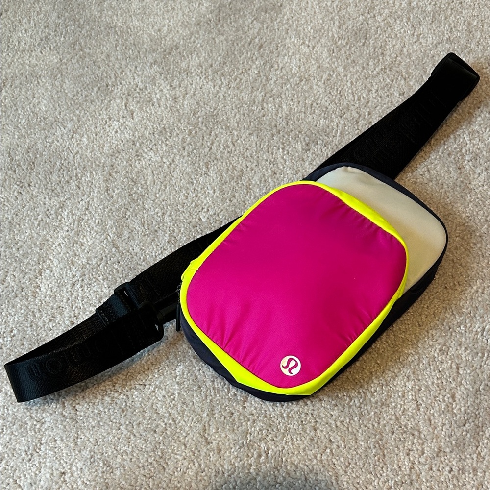lululemon athletica Pink and Yellow Crossbody Bag